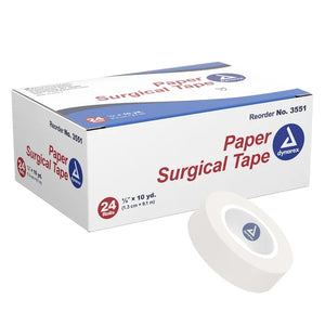 Paper Surgical Tape 1/2 x 10 yd. - 24rolls/box