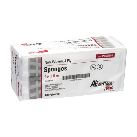 4"x4" Non-Woven Sponges (sleeve of 200)