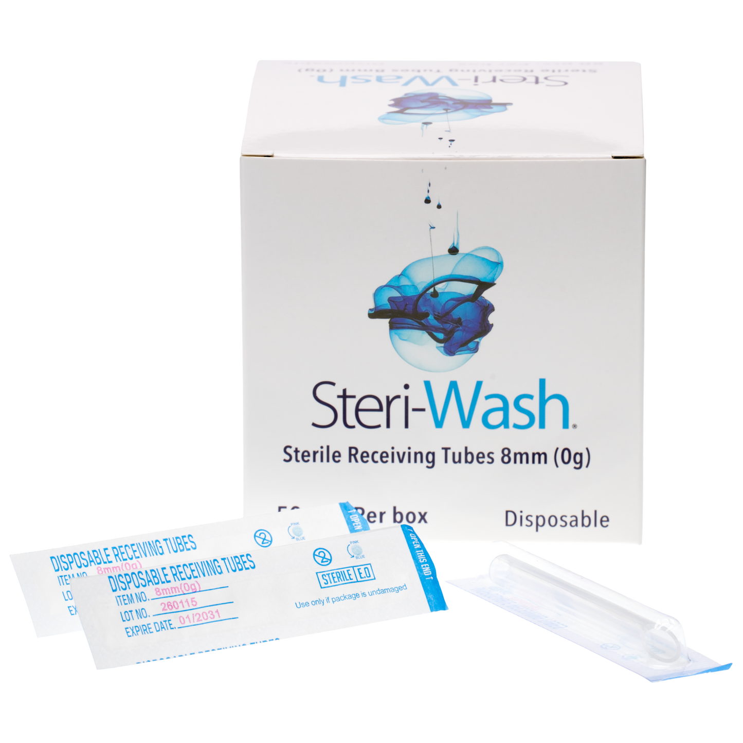 Steri Wash 0g Disposable Receiving Tubes