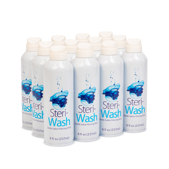Steri-Wash Sterile Saline Piercing Mist (Wholesale) - 8.0oz (12) Per Case